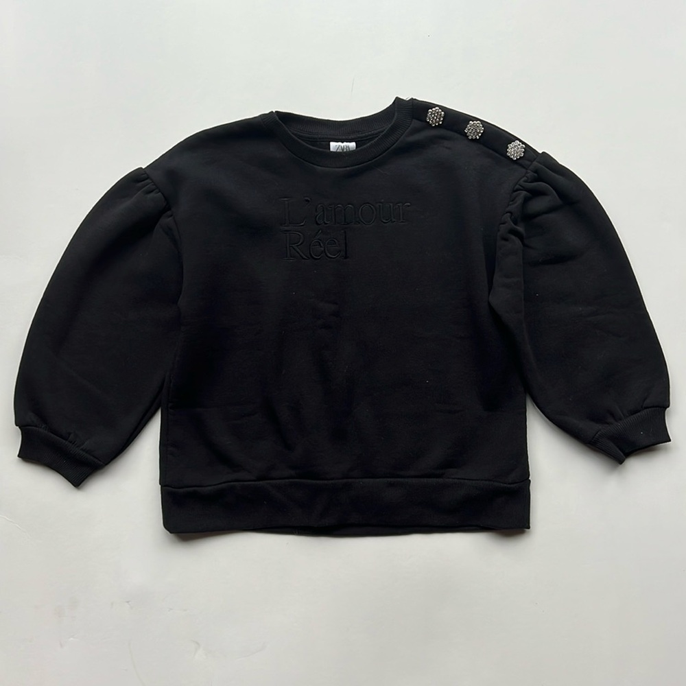Zara Kids Button Sweatshirt
